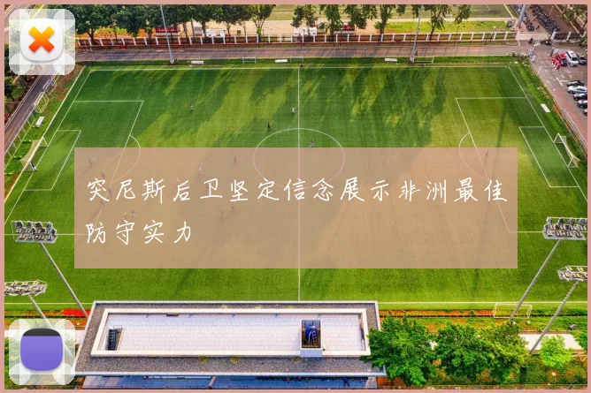 突尼斯后卫坚定信念展示非洲最佳防守实力